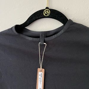 🖤SKIMS COTTON LOGO SUPER CROPPED T SHIRT IN SOOT XS